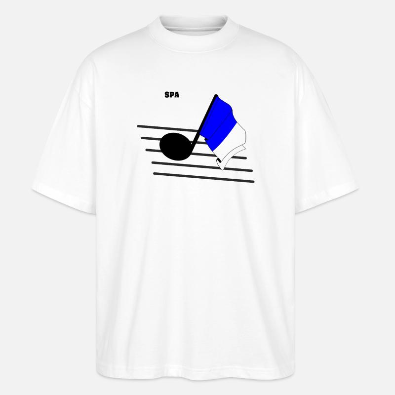 Musique de spa & courses - T-shirt bio Blaster 2.0 coupe oversize Stanley/Stella Unisexe - blanc