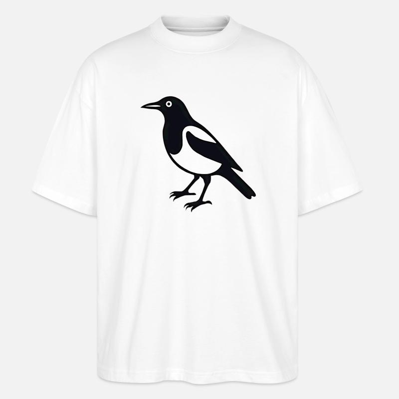 Pie Bird - T-shirt bio Blaster 2.0 coupe oversize Stanley/Stella Unisexe - blanc