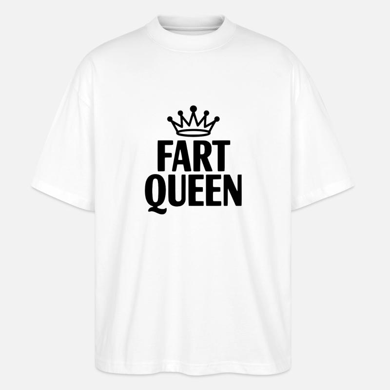 Reine des pets - T-shirt bio Blaster 2.0 coupe oversize Stanley/Stella Unisexe - blanc