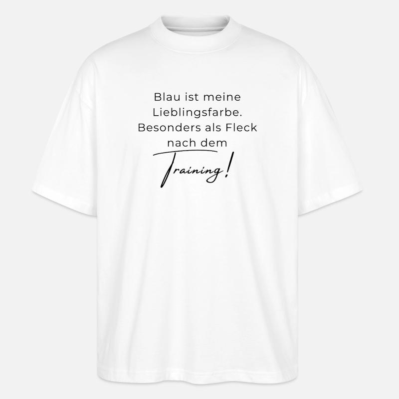 Voltigieren Training: Lustiger Volti Spruch - Stanley/Stella Oversized Unisex Bio T-Shirt Blaster 2.0 - Weiß