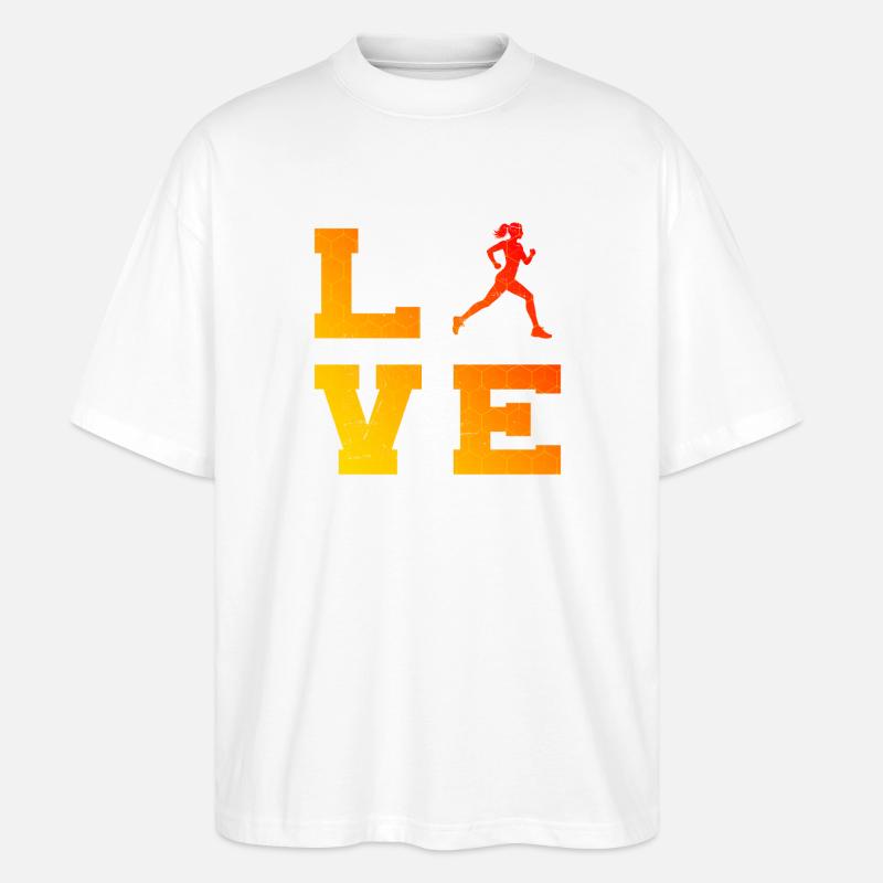 Geschenkidee für eine Running mit Running - Stanley/Stella Oversized Unisex Bio T-Shirt Blaster 2.0 - Weiß