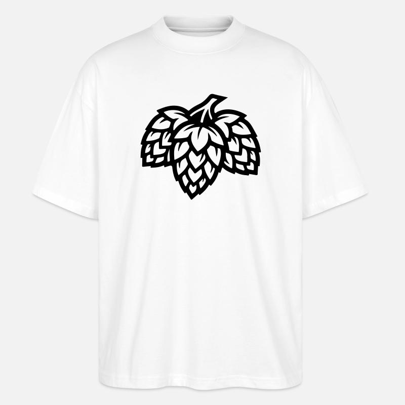 Brasserie Houblon Barley Malt - T-shirt bio Blaster 2.0 coupe oversize Stanley/Stella Unisexe - blanc