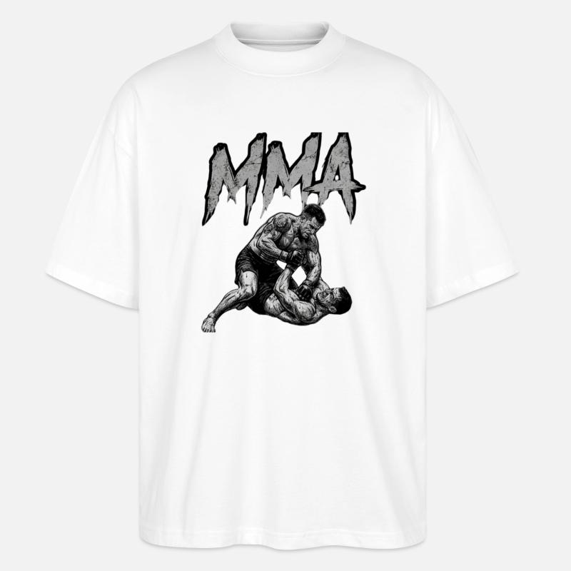 MMA Grappling - Stanley/Stella Oversized Unisex Bio T-Shirt Blaster 2.0 - Weiß