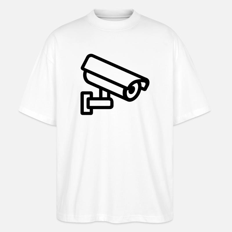Kamera - Stanley/Stella Oversized Unisex Bio T-Shirt Blaster 2.0 - Weiß