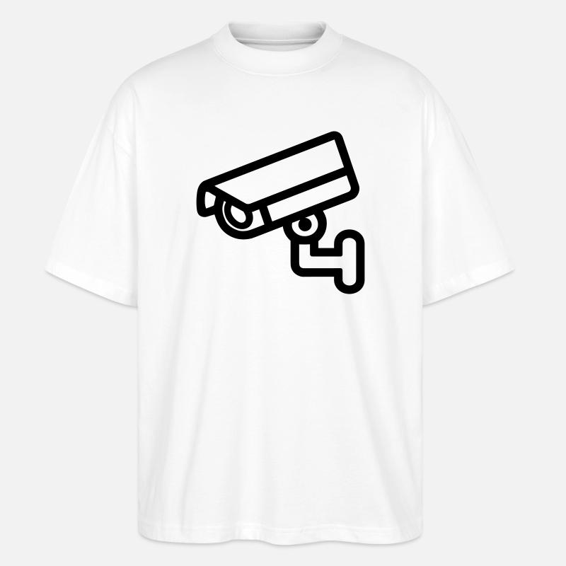 caméra - T-shirt bio Blaster 2.0 coupe oversize Stanley/Stella Unisexe - blanc