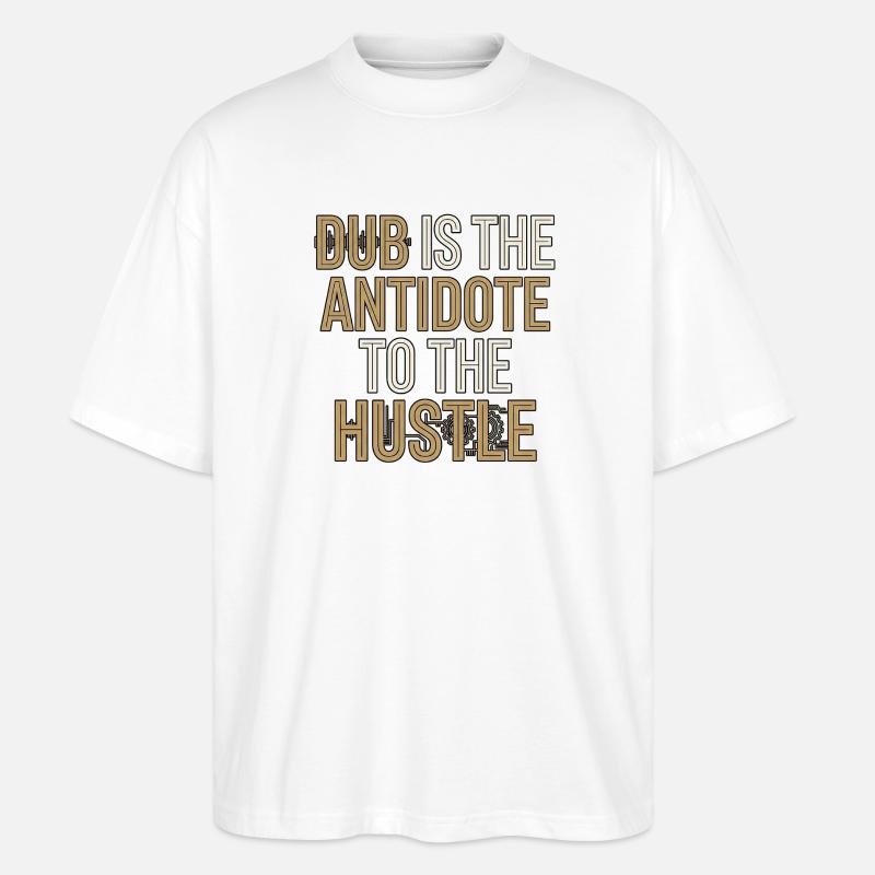 Dub Hustle - T-shirt bio Blaster 2.0 coupe oversize Stanley/Stella Unisexe - blanc