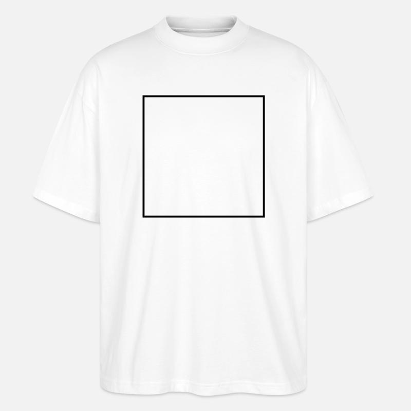 Square Empty - Stanley/Stella Oversized Unisex Organic T-shirt Blaster 2.0 - white