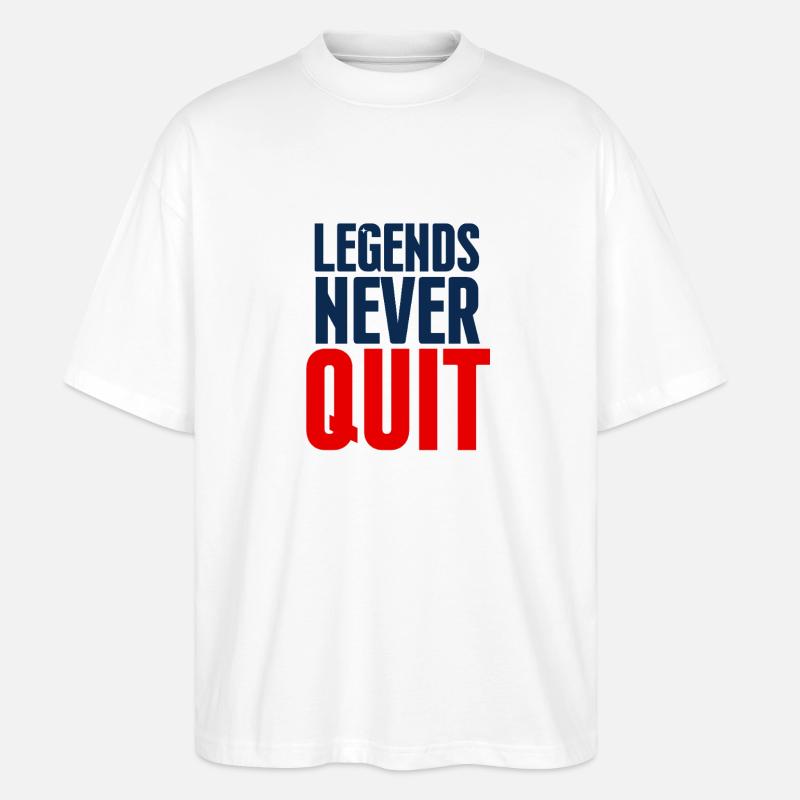 Legends Never Quit Bold - T-shirt bio Blaster 2.0 coupe oversize Stanley/Stella Unisexe - blanc