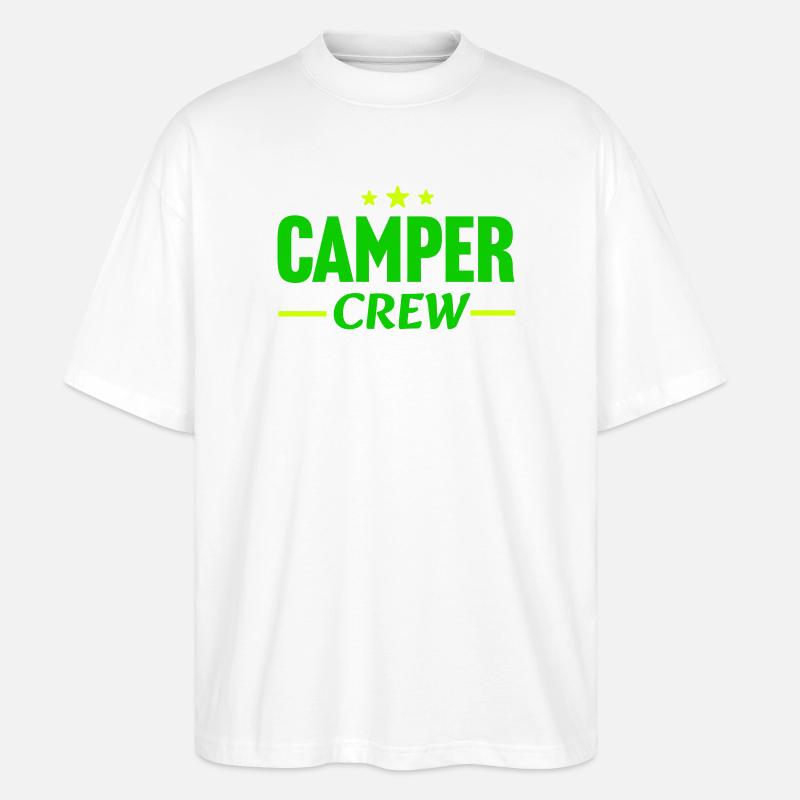 Camper Crew - Stanley/Stella Oversized Unisex Bio T-Shirt Blaster 2.0 - Weiß