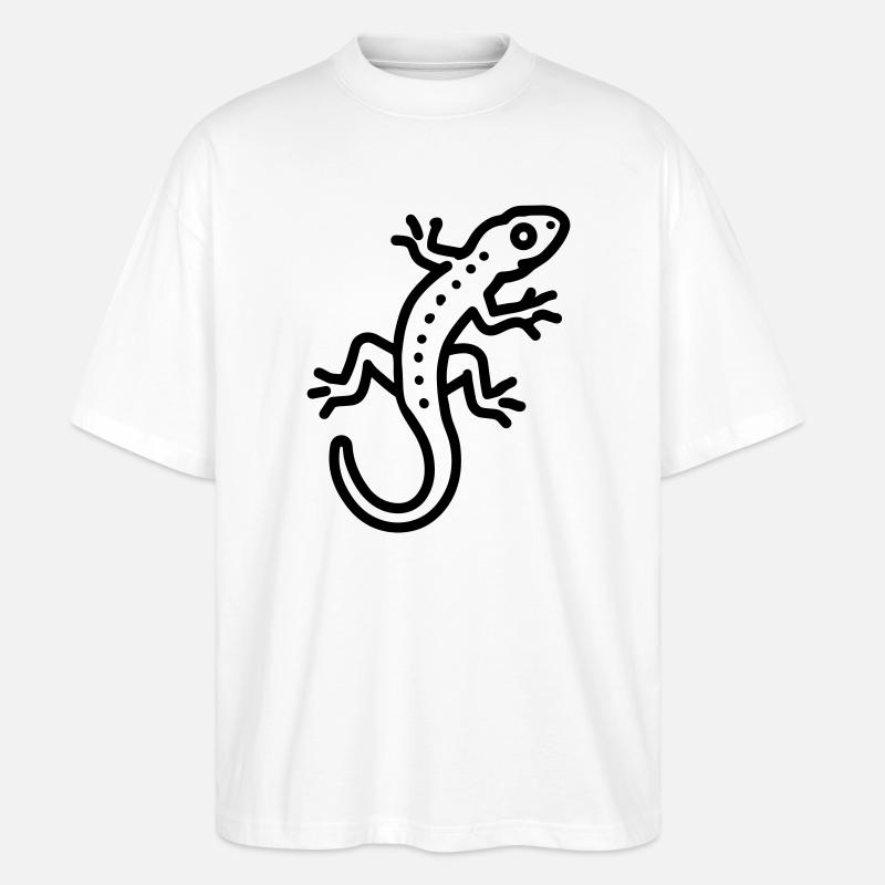 lizard - Stanley/Stella Oversized Unisex Organic T-shirt Blaster 2.0 - white