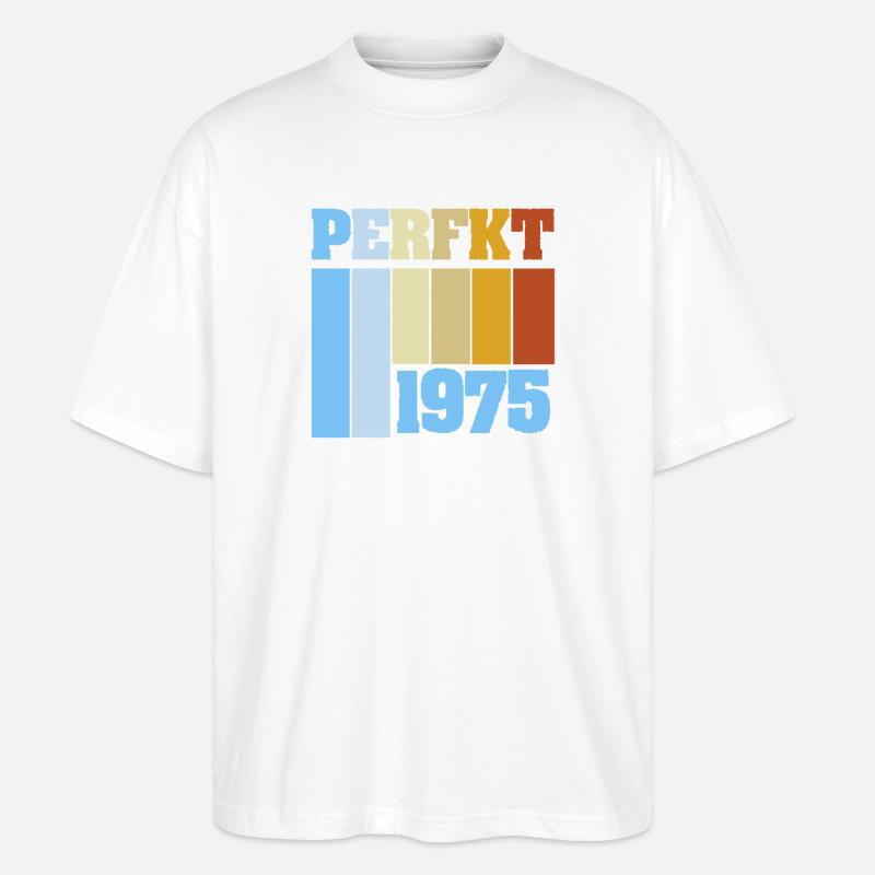 Perfekt 1975 - Stanley/Stella Oversized Unisex Bio T-Shirt Blaster 2.0 - Weiß