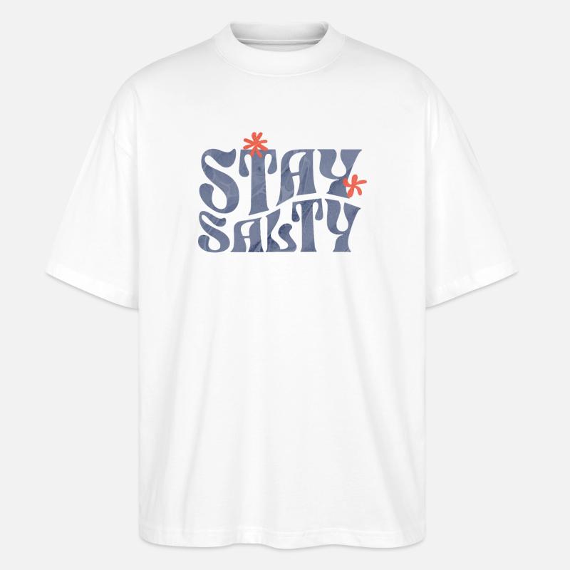 Reste amer - T-shirt bio Blaster 2.0 coupe oversize Stanley/Stella Unisexe - blanc