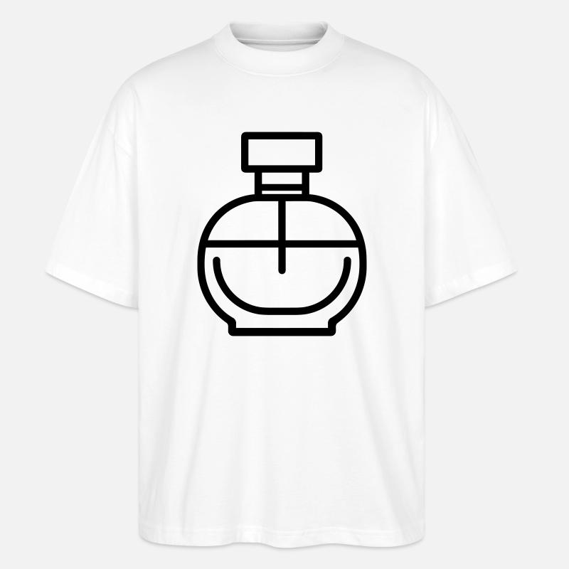 Parfümflasche - Stanley/Stella Oversized Unisex Bio T-Shirt Blaster 2.0 - Weiß