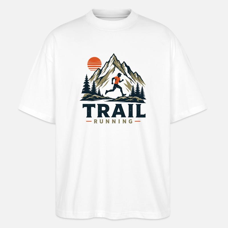 Trail running - T-shirt bio Blaster 2.0 coupe oversize Stanley/Stella Unisexe - blanc