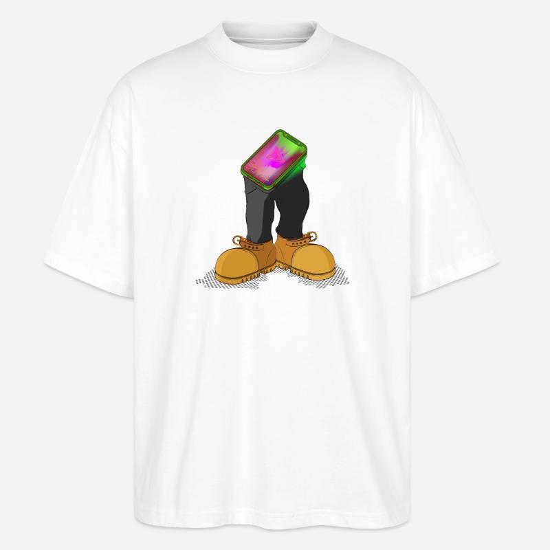 PROFIL GENOMMEN - Stanley/Stella Oversized Unisex Bio T-Shirt Blaster 2.0 - Weiß