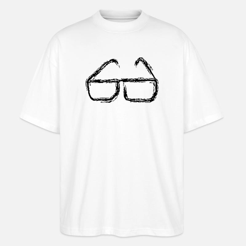 Brille - Stanley/Stella Oversized Unisex Bio T-Shirt Blaster 2.0 - Weiß