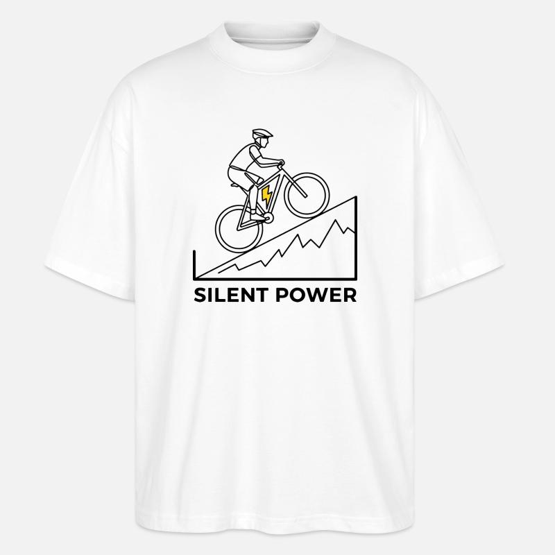Montée éclair - T-shirt bio Blaster 2.0 coupe oversize Stanley/Stella Unisexe - blanc