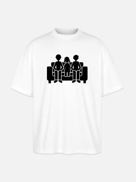 Family Together - Stanley/Stella Oversized Unisex Organic T-shirt Blaster 2.0 - white