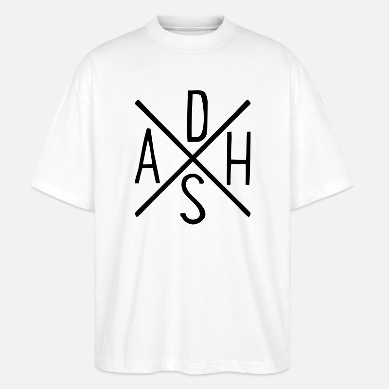 ADHS - Stanley/Stella Oversized Unisex Bio T-Shirt Blaster 2.0 - Weiß