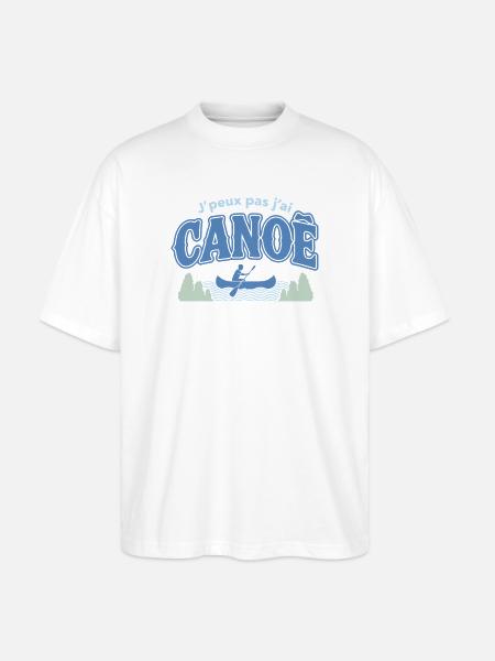 J'peux pas j'ai CANOE - T-shirt bio Blaster 2.0 coupe oversize Stanley/Stella Unisexe - blanc