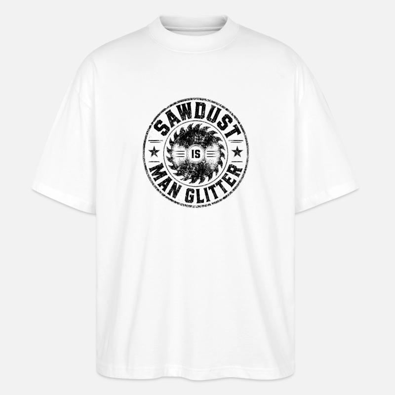 Monochrome Abstractes Pattern - Stanley/Stella Oversized Unisex Organic T-shirt Blaster 2.0 - white