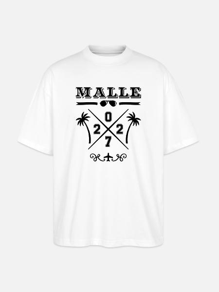 Malle 2027 - T-shirt bio Blaster 2.0 coupe oversize Stanley/Stella Unisexe - blanc