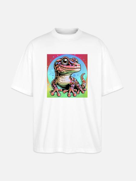 Gecko - Stanley/Stella Oversized Unisex Bio T-Shirt Blaster 2.0 - Weiß