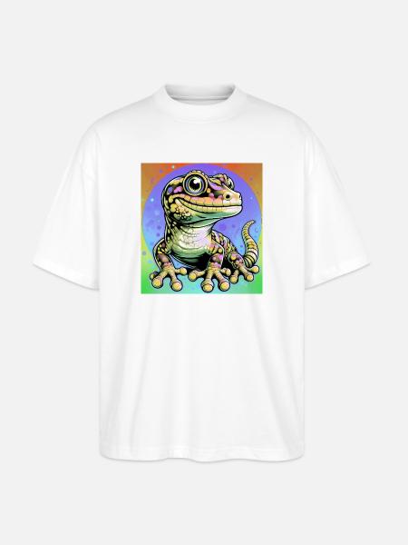 Gecko - Stanley/Stella Oversized Unisex Bio T-Shirt Blaster 2.0 - Weiß