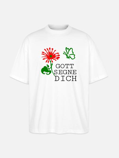 Konfirmation - Stanley/Stella Oversized Unisex Bio T-Shirt Blaster 2.0 - Weiß