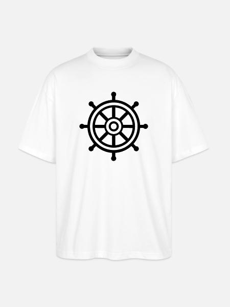 Ruderboot - Stanley/Stella Oversized Unisex Bio T-Shirt Blaster 2.0 - Weiß