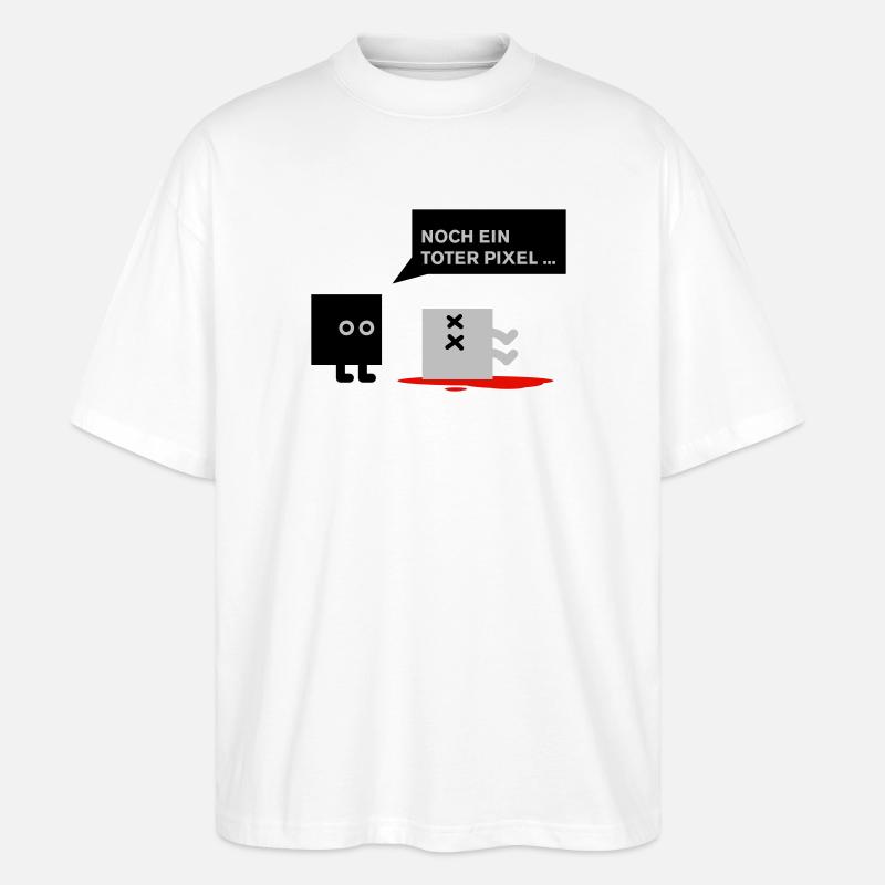 dead pixel_german - Stanley/Stella Oversized Unisex Bio T-Shirt Blaster 2.0 - Weiß