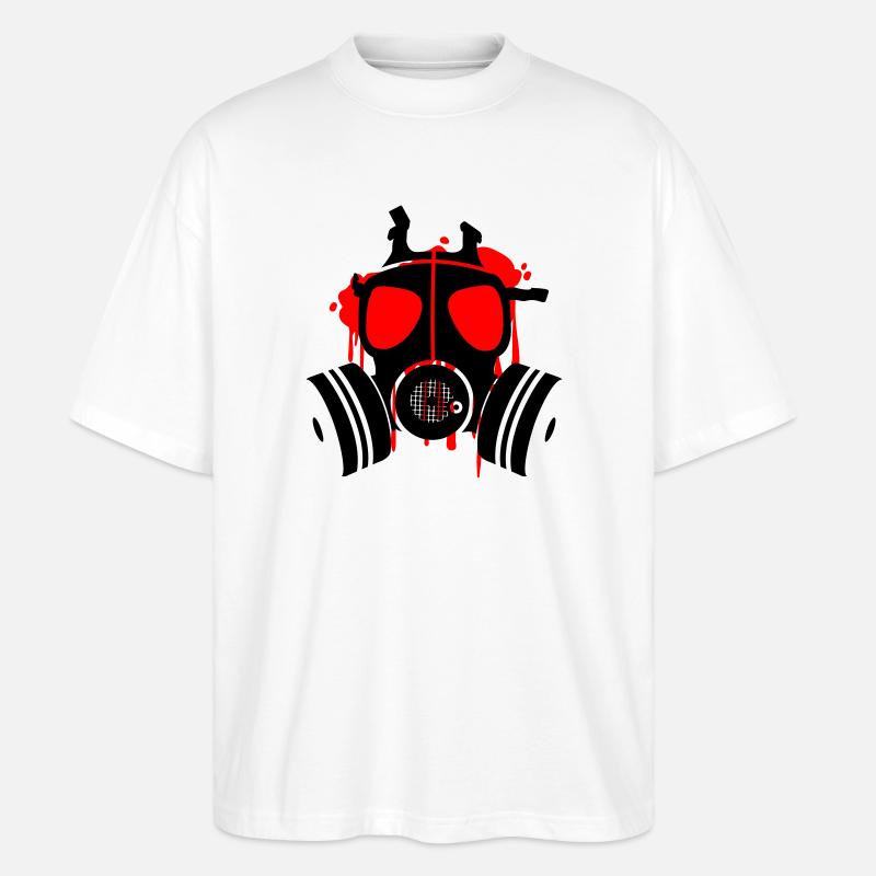 death is everywhere - Stanley/Stella Oversized Unisex Bio T-Shirt Blaster 2.0 - Weiß