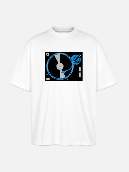turntables - T-shirt bio Blaster 2.0 coupe oversize Stanley/Stella Unisexe - blanc