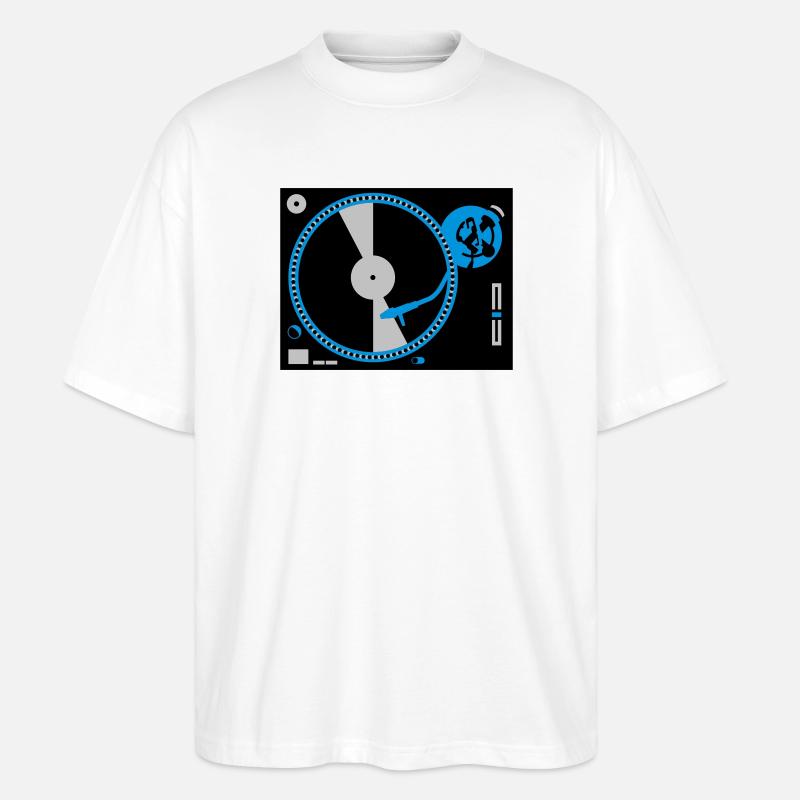 turntables - T-shirt bio Blaster 2.0 coupe oversize Stanley/Stella Unisexe - blanc