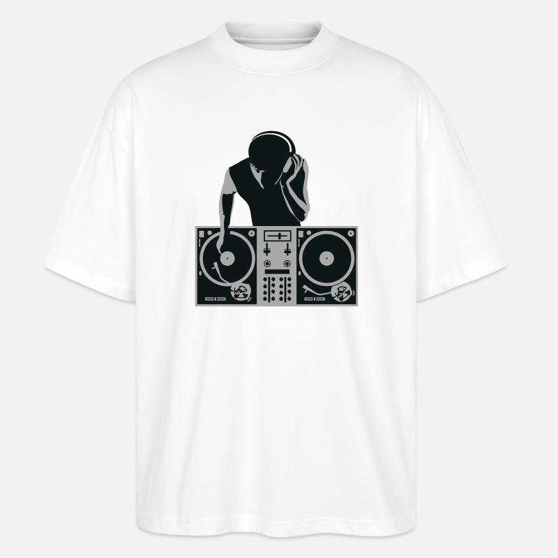 dj - deejay - Stanley/Stella Oversized Unisex Bio T-Shirt Blaster 2.0 - Weiß