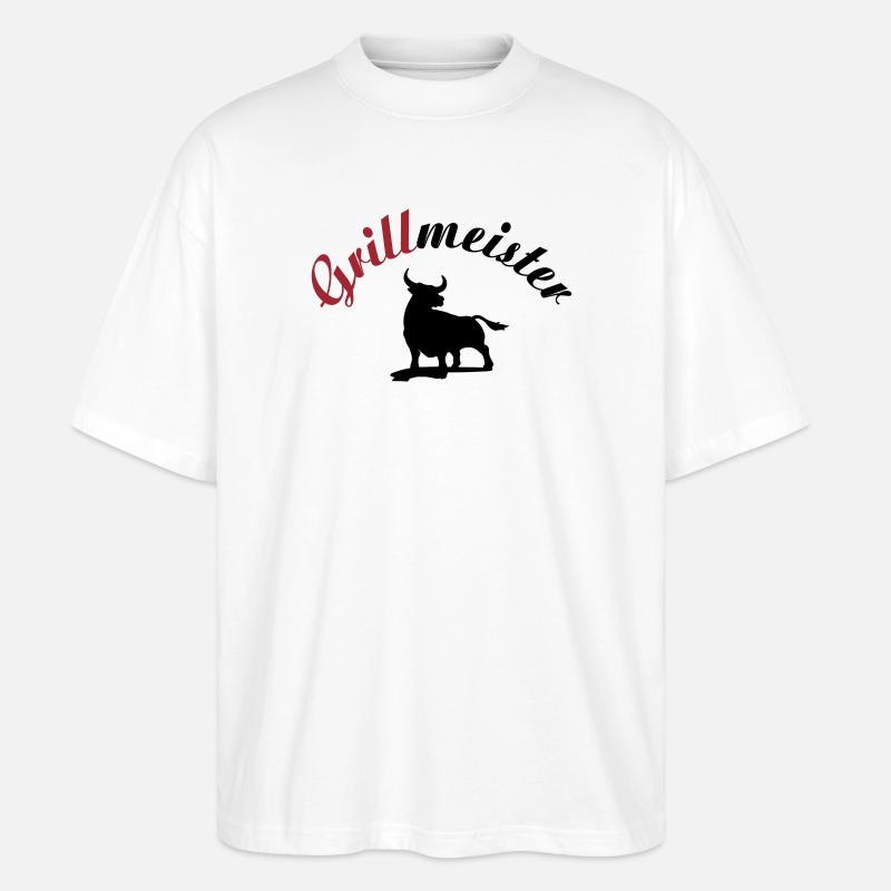 Grillmeister - Stanley/Stella Oversized Unisex Bio T-Shirt Blaster 2.0 - Weiß
