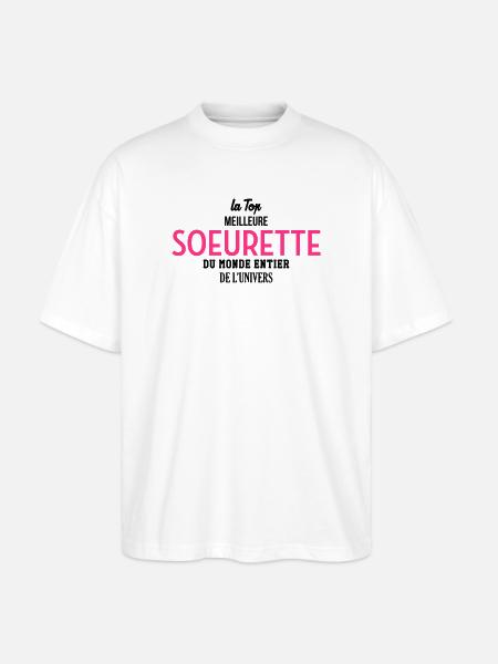 Soeur / Soeurette / Sœur / Sœurette / Bébé - Stanley/Stella Oversized Unisex Organic T-shirt Blaster 2.0 - white
