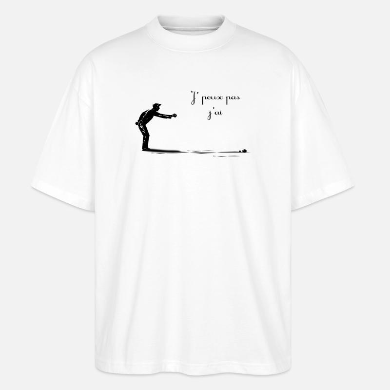 Petanque - Stanley/Stella Oversized Unisex Bio T-Shirt Blaster 2.0 - Weiß