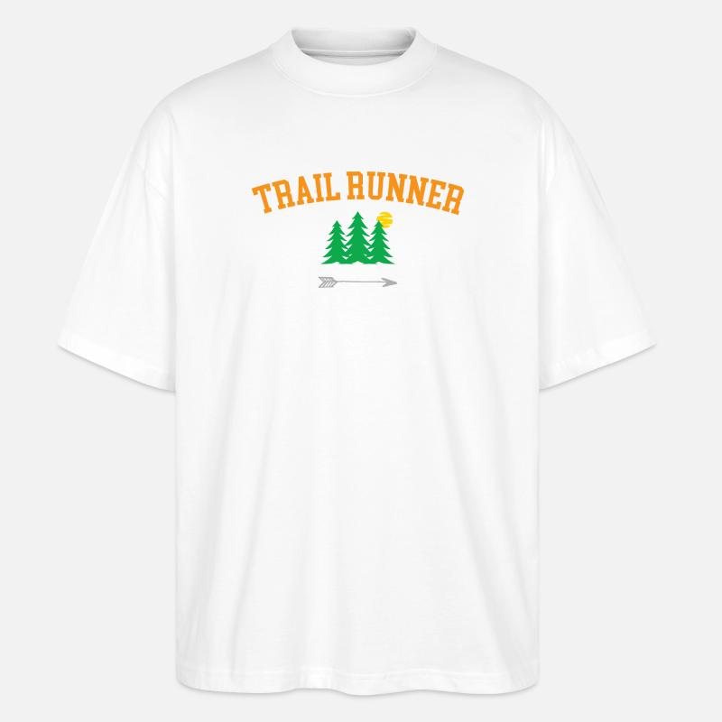 Trailrunner - Stanley/Stella Oversized Unisex Bio T-Shirt Blaster 2.0 - Weiß