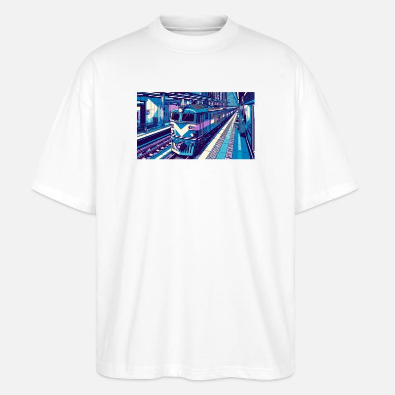 Train 2 4 - T-shirt bio Blaster 2.0 coupe oversize Stanley/Stella Unisexe - blanc