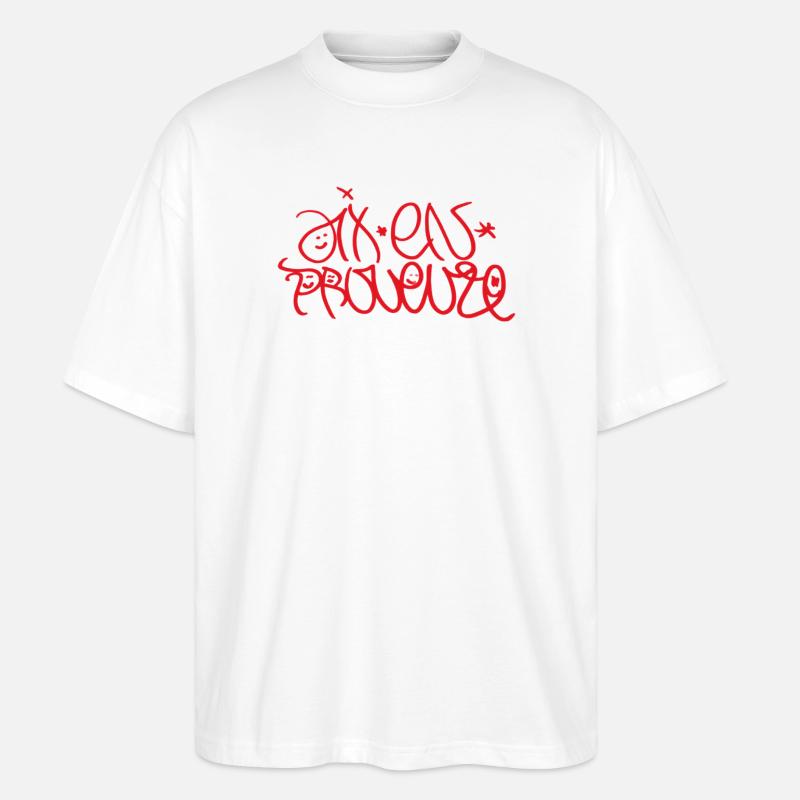 T-shirt Aix Aix Aix Idea Cadeau - T-shirt bio Blaster 2.0 coupe oversize Stanley/Stella Unisexe - blanc