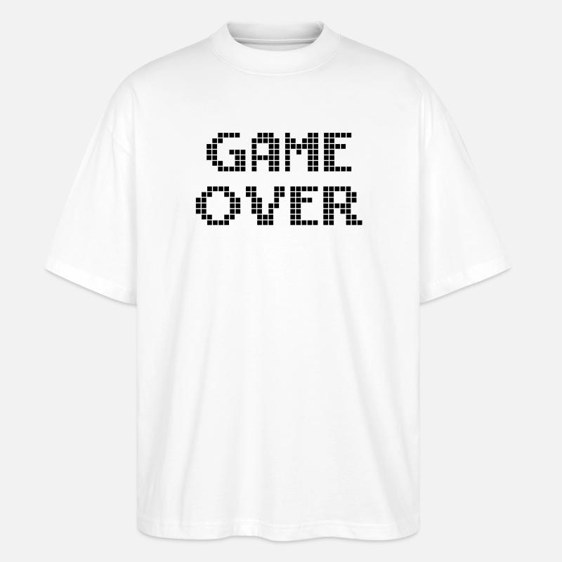 Game Over - Stanley/Stella Oversized Unisex Bio T-Shirt Blaster 2.0 - Weiß