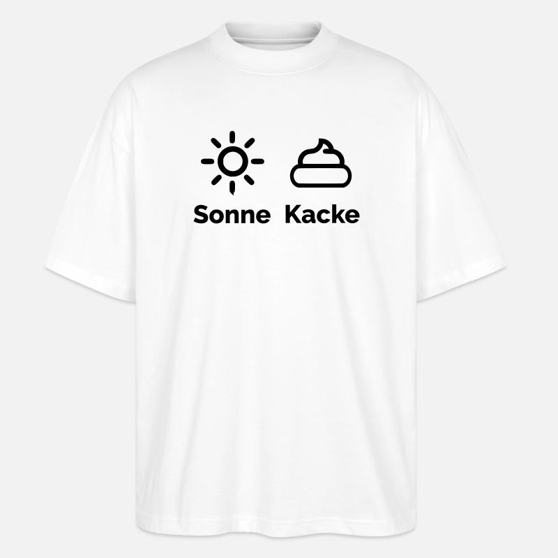 Caca de soleil - T-shirt bio Blaster 2.0 coupe oversize Stanley/Stella Unisexe - blanc