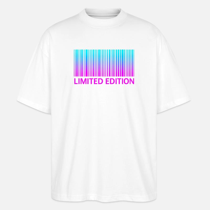 LIMITED EDITION - BARCODE  - Stanley/Stella Oversized Unisex Bio T-Shirt Blaster 2.0 - Weiß