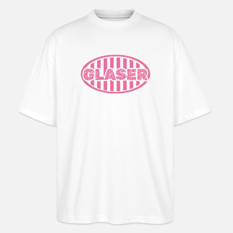 Job Glazier - Stanley/Stella Blaster 2.0 Unisex Oversized Luomu T-paita - valkoinen