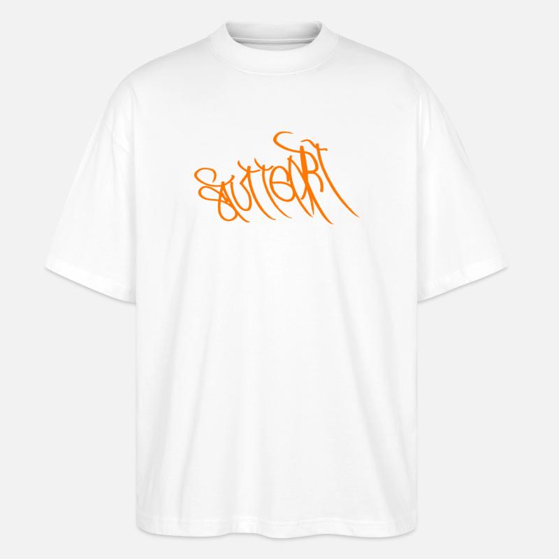 Souvenir d’art de rue de Stuttgart - T-shirt bio Blaster 2.0 coupe oversize Stanley/Stella Unisexe - blanc