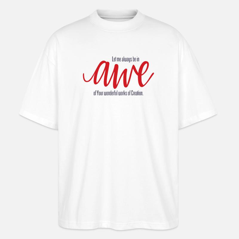 Ehrfurcht - Stanley/Stella Oversized Unisex Bio T-Shirt Blaster 2.0 - Weiß