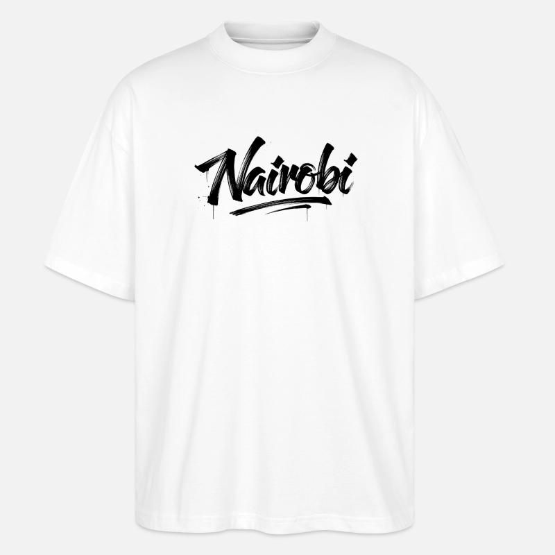 Nairobi - Stanley/Stella Oversized Unisex Bio T-Shirt Blaster 2.0 - Weiß