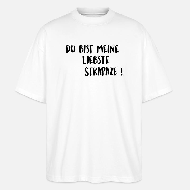 Strapaze - Stanley/Stella Oversized Unisex Bio T-Shirt Blaster 2.0 - Weiß