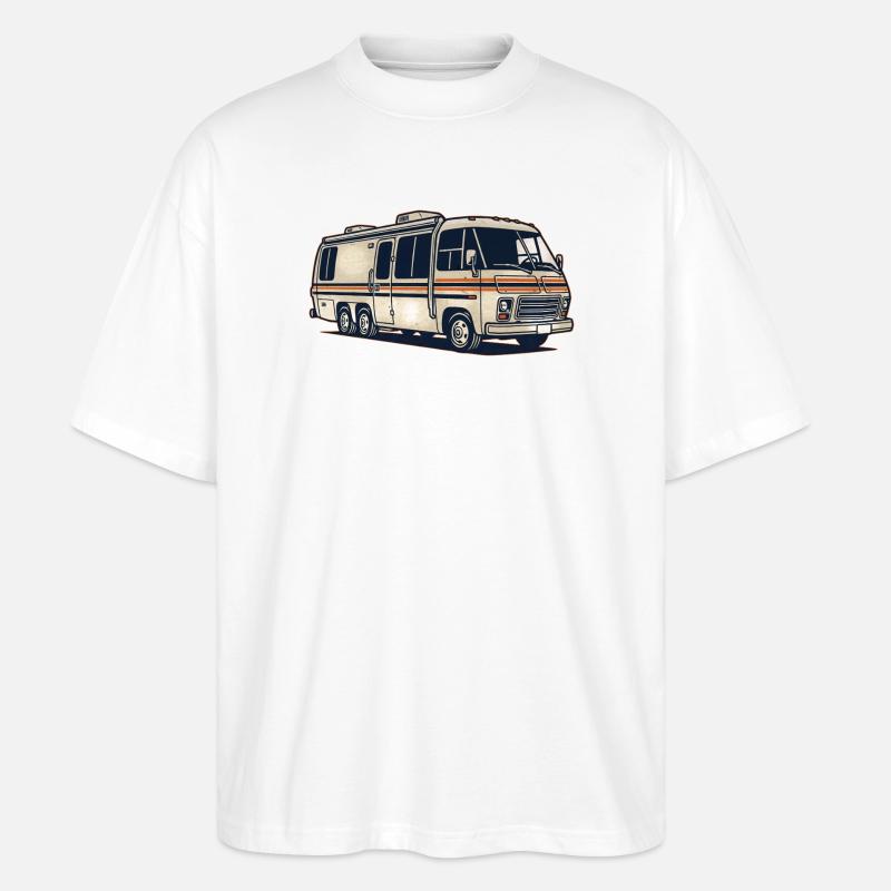 Ma maison a des roues - T-shirt bio Blaster 2.0 coupe oversize Stanley/Stella Unisexe - blanc